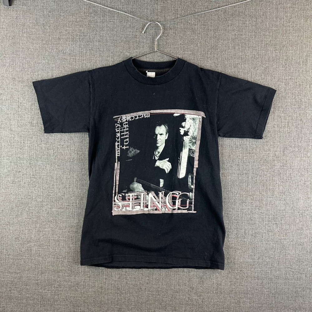 Sting Mercury Falling Tour 96 T Shirt Black Cotton‎ Short Sleeve Mens Medium